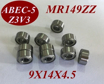 

100pcs MR149Z MR149ZZ MR149 ZZ MR149-ZZ 9X14X4.5 MM 9*14*4.5 MM Miniature roller shaft motor deep groove Ball Bearing tools