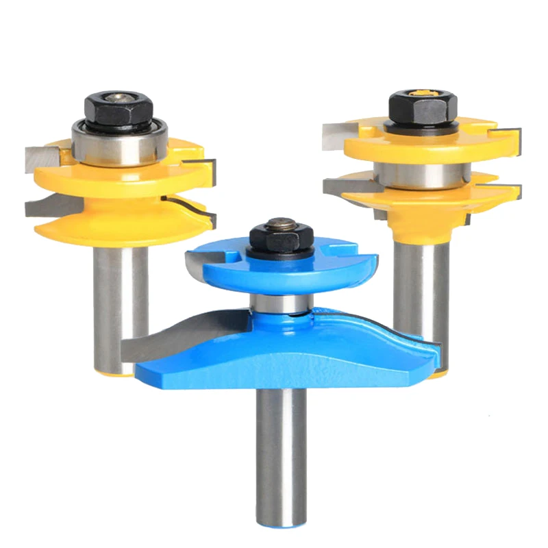 

3pcs engraving machine tools wood slotting router bits woodworking cutter