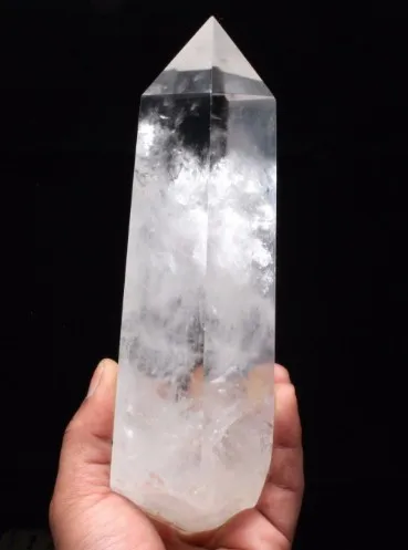 Большой прозрачный Lemurian Seed Quartz натуральный точечный кластер с кристаллами