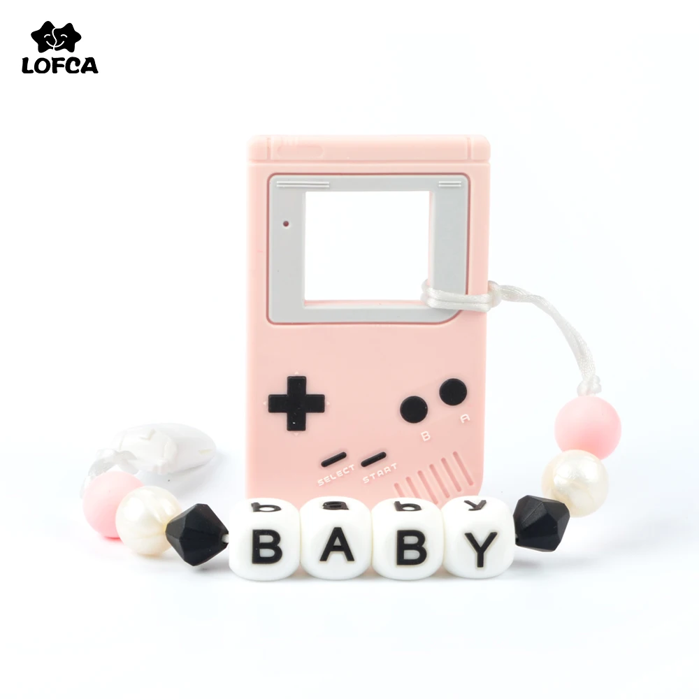 

Pacifier Clip Personalized Gameboy Silicone Baby Teething Pendant Necklace Teether For DIY Trendy Baby Oral Care Pacifier Clips
