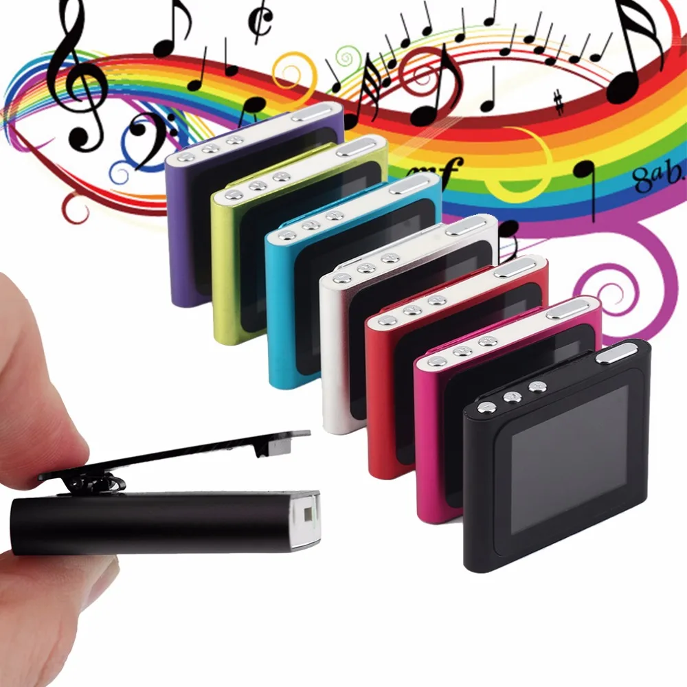 fashion Portable 1.8 Inch LCD Screen 6th Generation Music Media Video Movie FM Radio Mp4 Player Support 2-16 GB Micro SD Tf Card