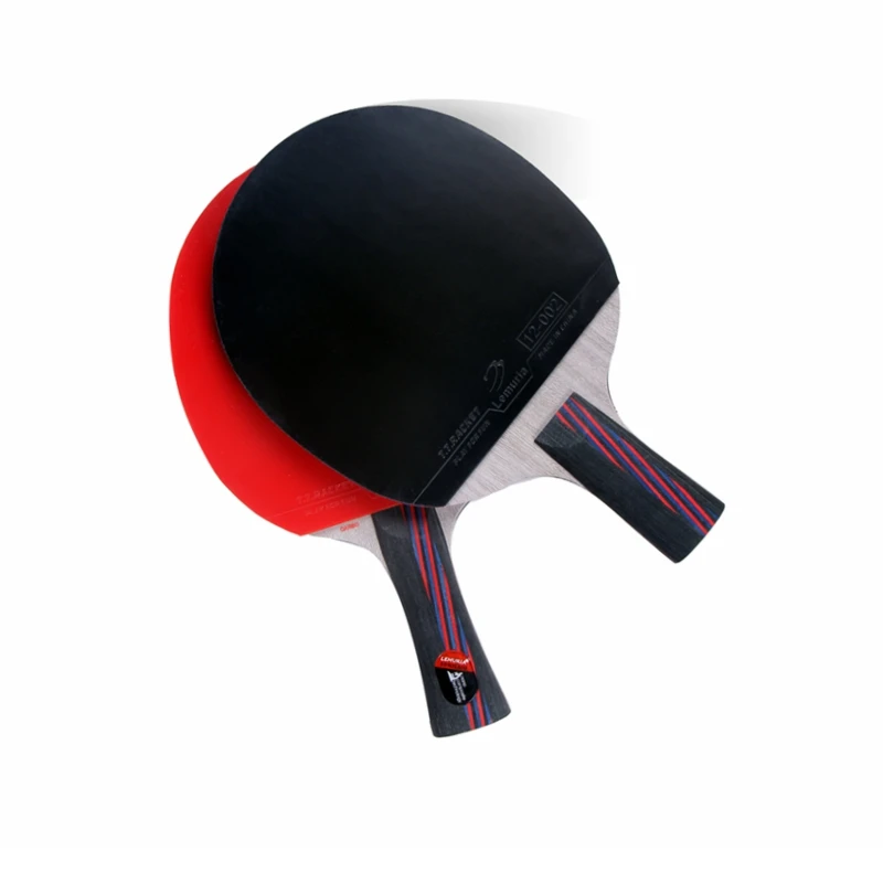  Lemuria Professional carbon fiber table tennis racket with double face pimples-in table tennis rubb