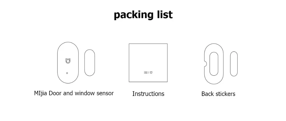 Xiaomi Mijia Интеллектуальный мини-дверной и оконный датчики для Xiaomi умный дом наборы используется с Mijia Многофункциональный шлюз