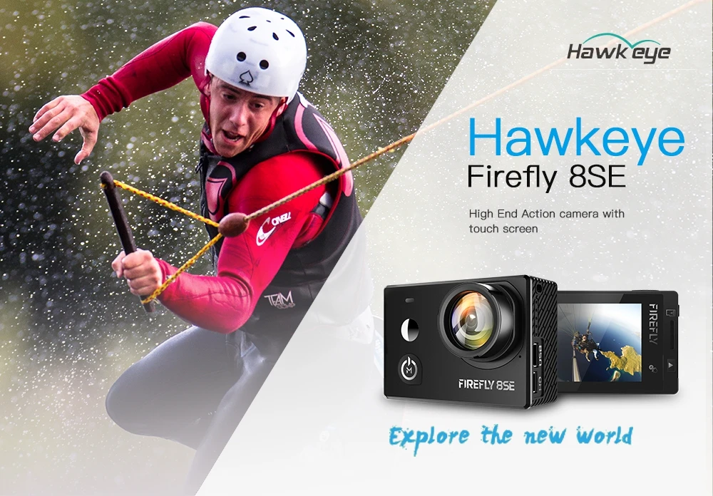 

In Stock Hawkeye Firefly 8SE Action Camera With Touchscreen 4K 30fps 90/170 Degree Super-View Bluetooth FPV Sport Action Cam