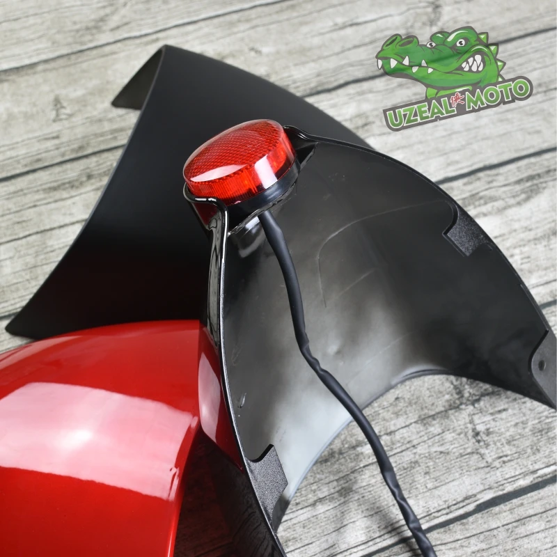 Retro motorcycle modification cafe racer scrambler dirty bike tail seat cushion saddle cover with led tail rear light E8