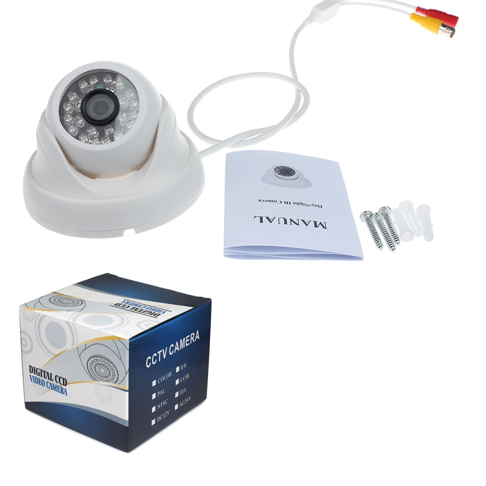 

Bessky 700TVL CCTV Camera 24pcs IR LED Good Night Vision Home Security Video Surveillance Mini Indoor Dome Surveillance Camera