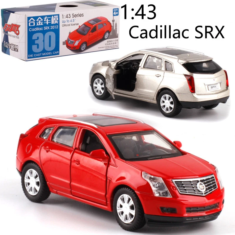 1:43 весы Cadillac SRX сплав Выдвижной Автомобиль литья под давлением металлическая модель автомобиля для коллекции друг подарок детям