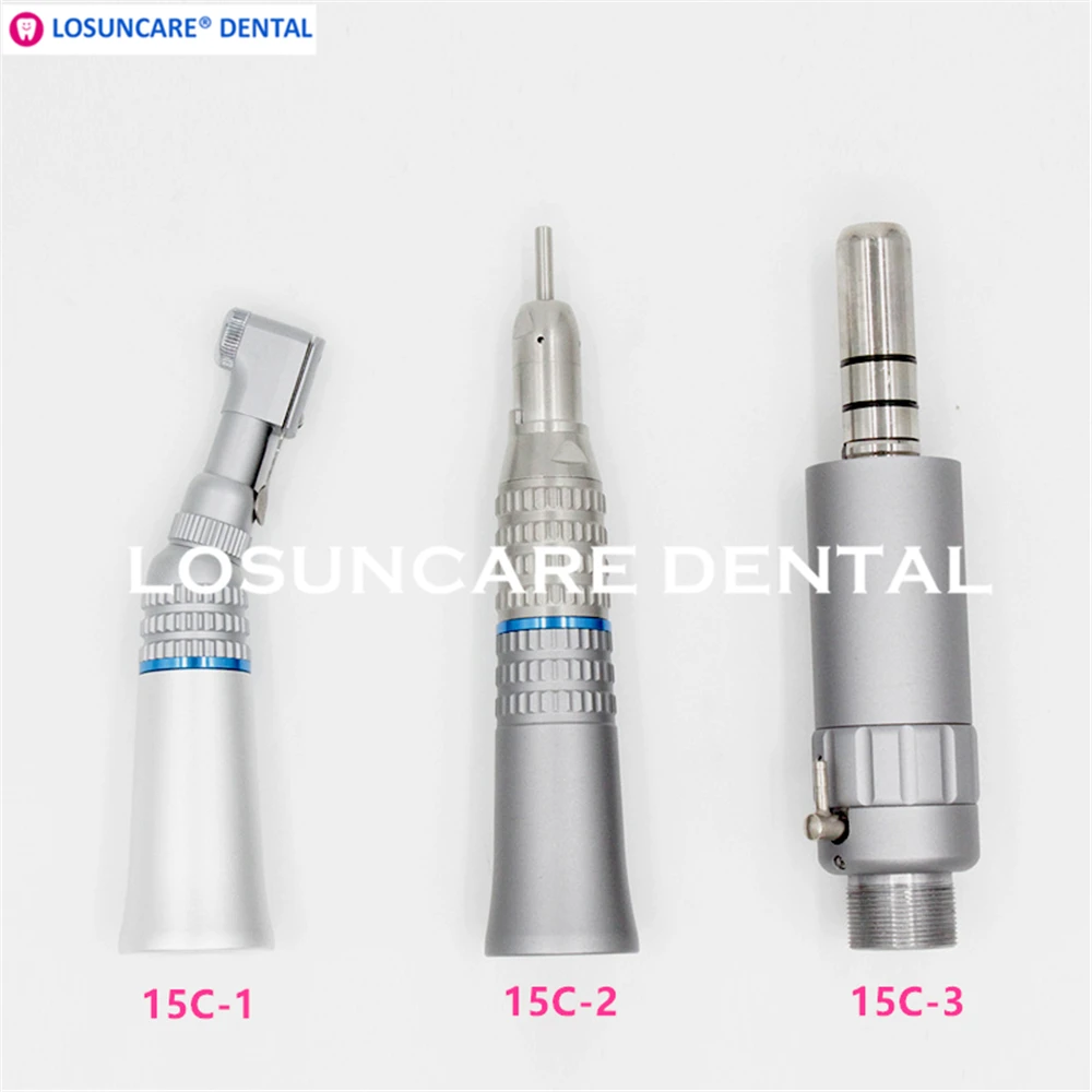 

LOSUNCARE Dental Electric Motor Straight Contra Angle Slow Low Speed Handpiece For Dental Lab Micromotor Polish Tool