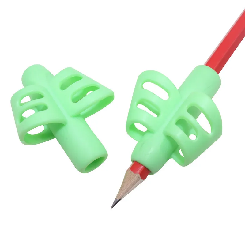 Lidar com Duplo Dispositivo de Correção Caneta Aperto Dedo Silicone Titular Estudante Escrita Crianças Papelaria Presentes 40 Pçs Mod. 199953 12 dedo silicone caneta titular estudante escrita caneta