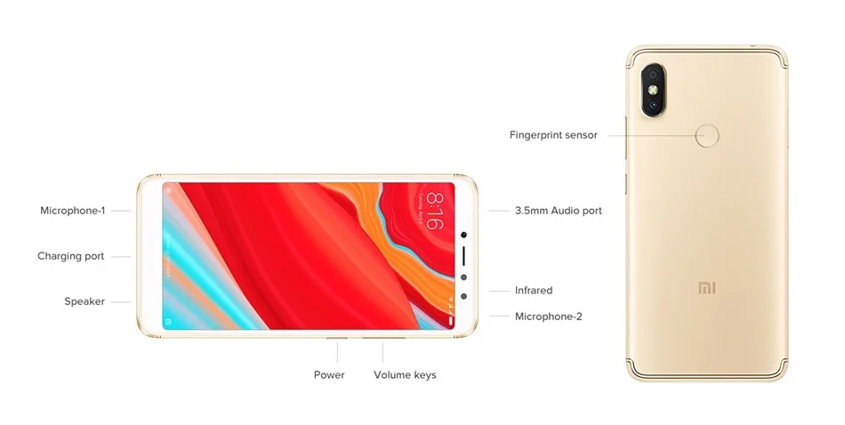 Global Version Xiaomi Redmi S2 3GB 32GB Snapdragon 625 Octa Core 5.99 189 Full Screen Fingerprint Smartphone AI Dual Camera-106