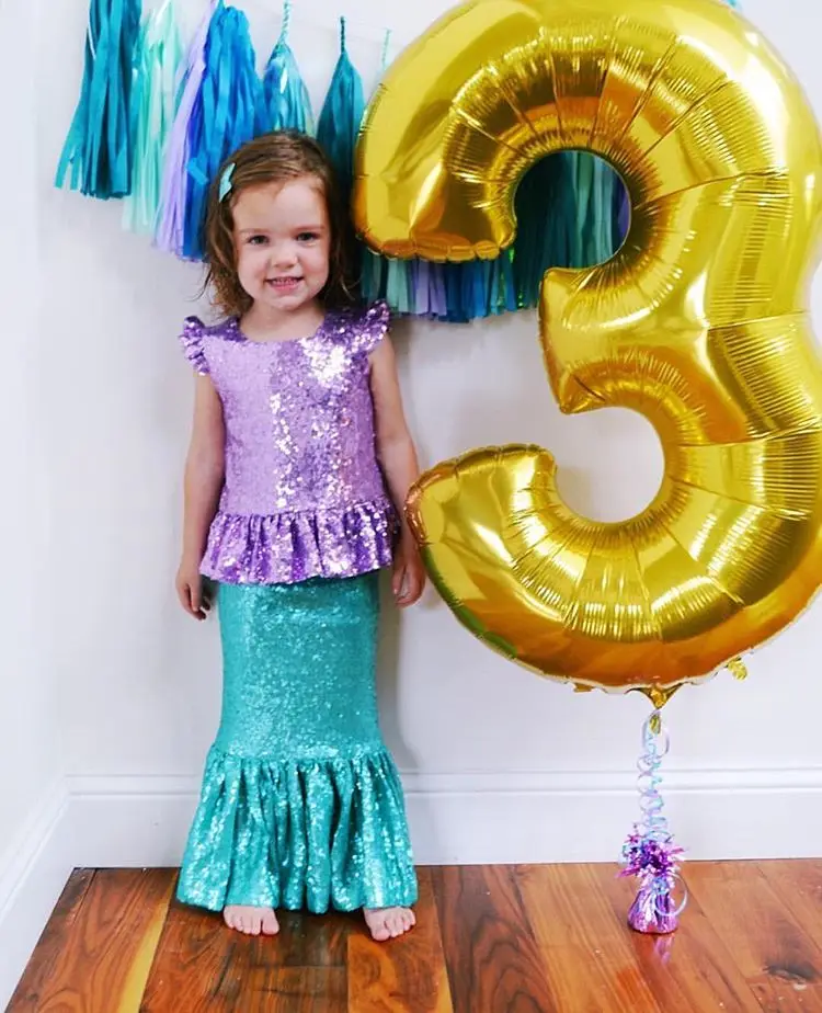 little girl sequined top ruffles sleeves ruched sleeves sequined little