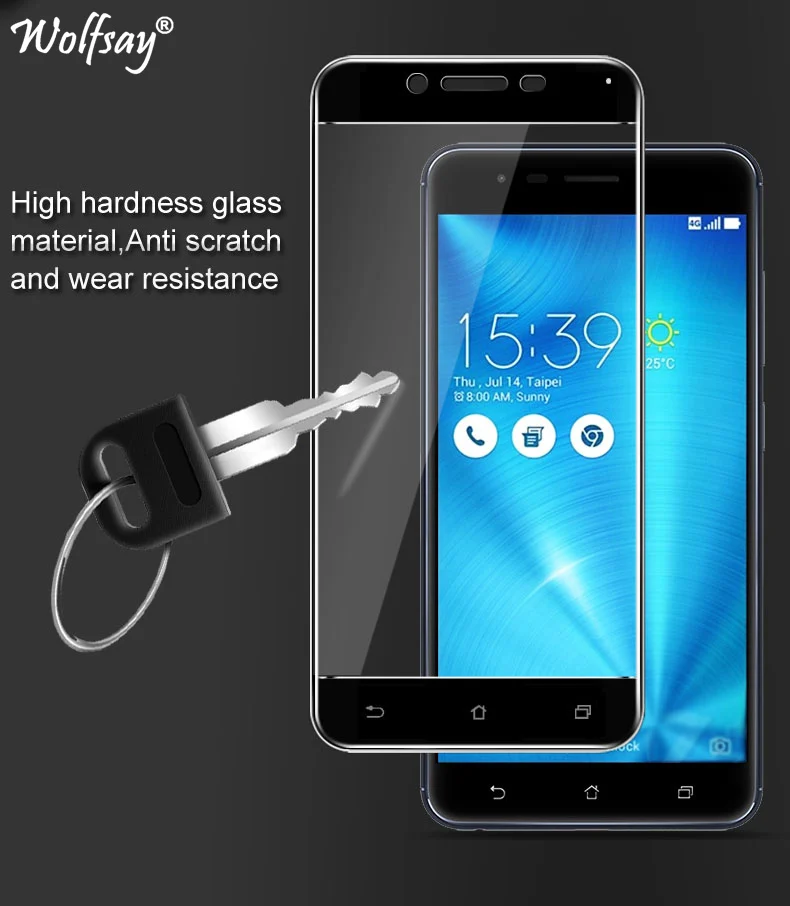Wolfsay 1 шт для стекла Asus Zenfone 3 Max ZC553KL защита экрана закаленное стекло защитная