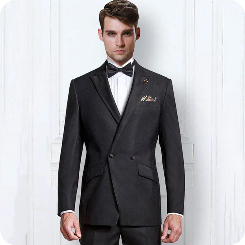 

Black Men Suits Groom Wedding Suits Bridegroom Formal Tuxedo Prom Man Blazer Pants Costume Homme Slim Fit Terno Masculino 2Piece