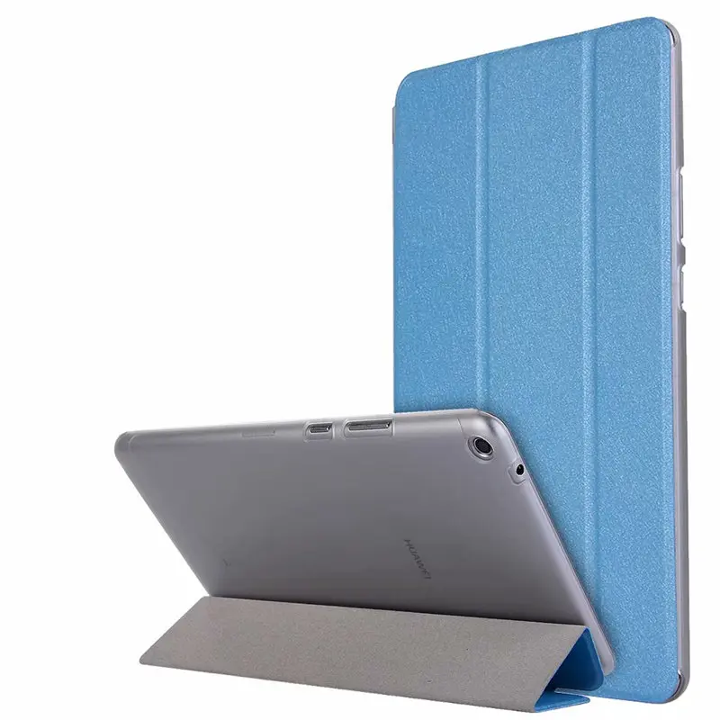 Подставка из искусственной кожи чехол для huawei MediaPad T3 8,0 KOB-L09/KOB-W09 8 дюймов чехол для планшета huawei Honor Play Pad 2 8,0 Fundas - Цвет: Light Blue