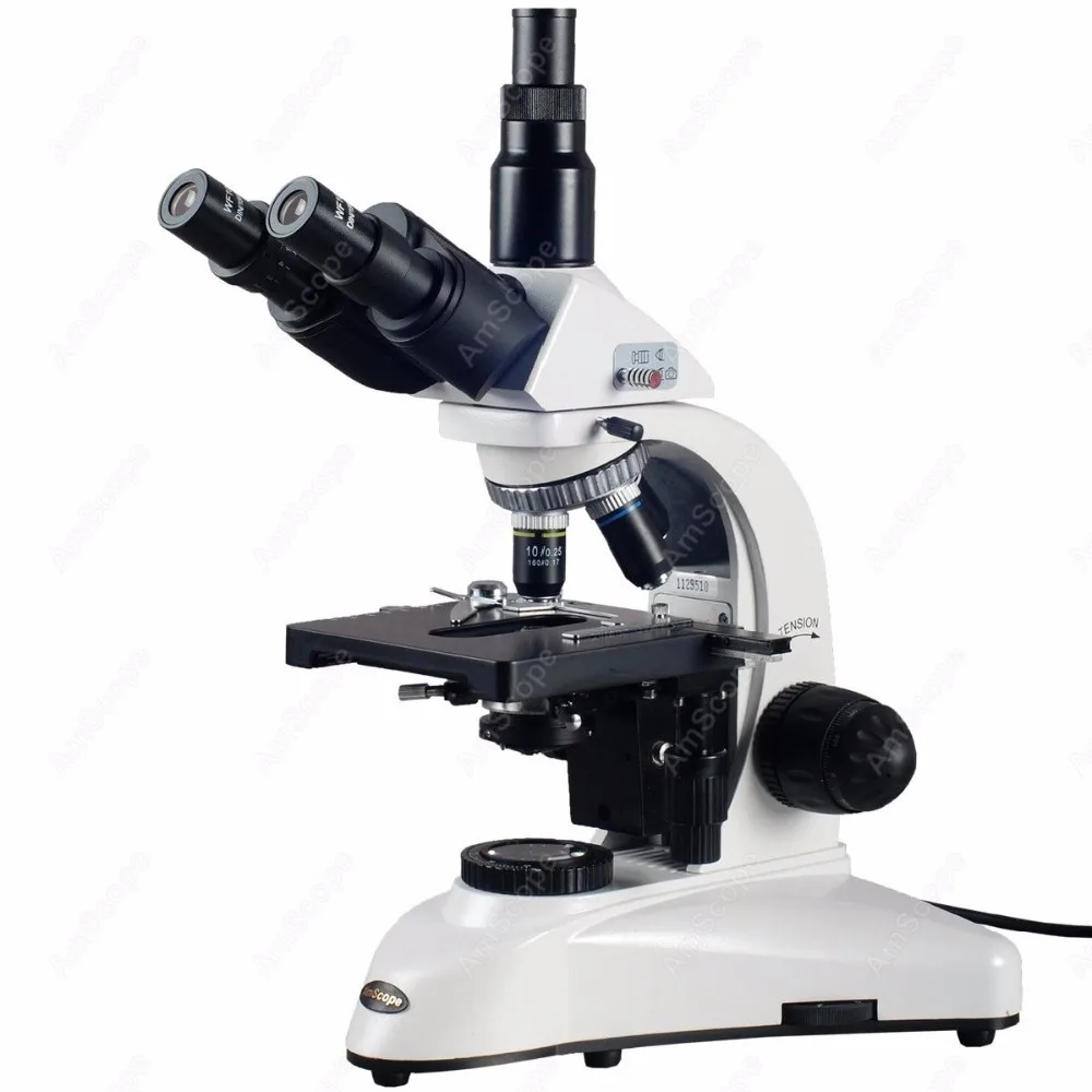 Laboratory Trinocular Biological Microscope AmScope Supplies 40X 2000X