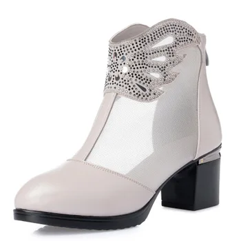 

0062 Spring and Summer New High-heeled Coarse-heeled Water Drill Single Shoe Fishmouth Sandals