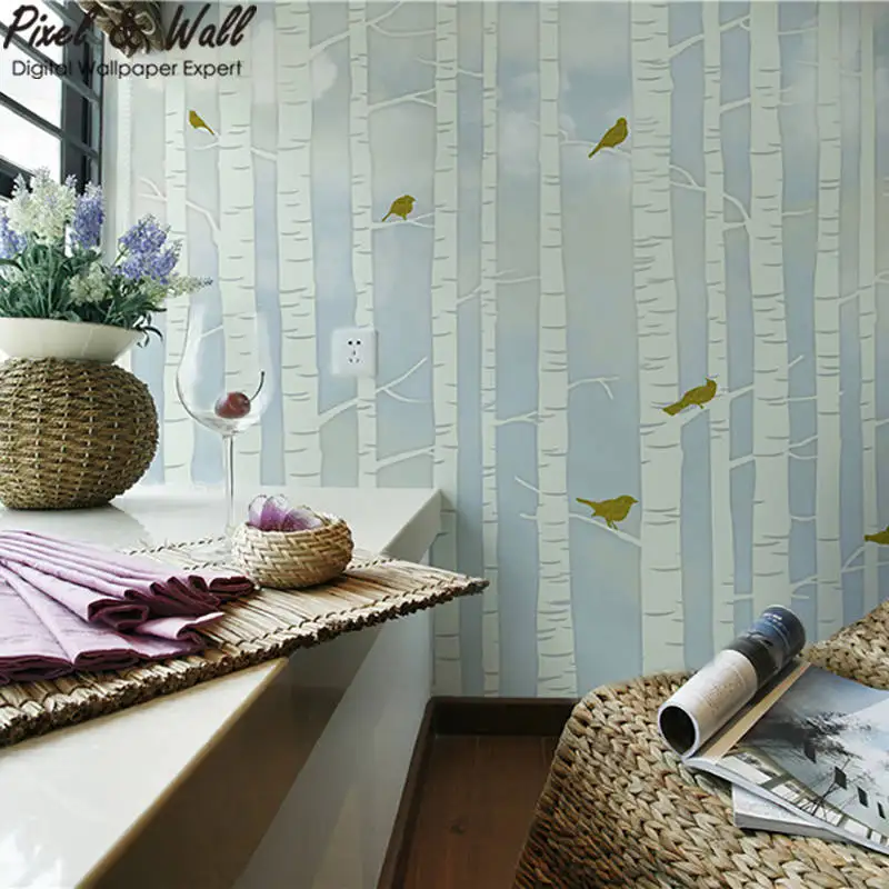 

Birds in the tree wall mural forest home decoration accessories modern STDM30343