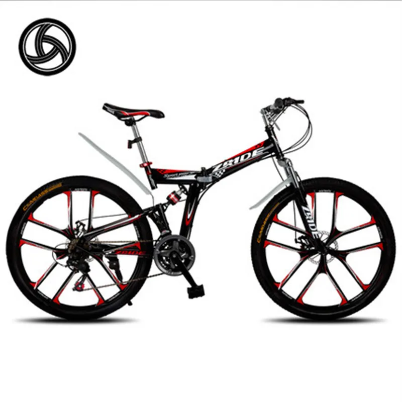 Складной горный велосипед с 26 &quot30 скоростями цельный из магниевого сплава MTB