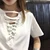 3 color 2016 summer sexy tops deep V-neck solid color strap  womens tee shirt  (A7349)