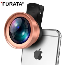 Объектив мобильного телефона TURATA, 2 в 1 HD комплект линз для широкоугольного объектива клип-на дизайн Рыбий глаз объектив для смартфона iphone 7 8 6 S 6 Plus samsung