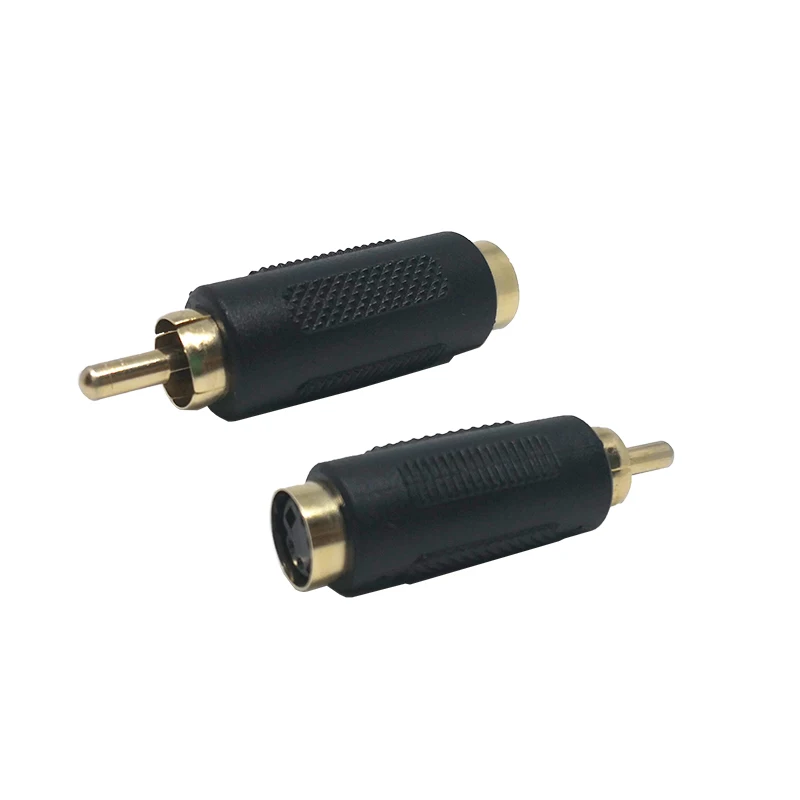 2pcs 4 Pin S Video Female to RCA male 