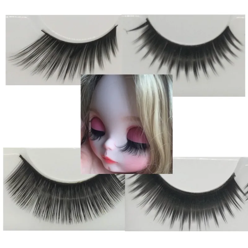 Doll accessories long doll eyelash black color blyth 3 bjdDolls