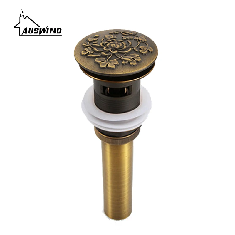 Günstig Antike Messing Wasser Rohr Wasser Heizung Zu Flip Bounce Europäischen Kunst Becken Wasser Leckage Gewinde Bad Zubehör