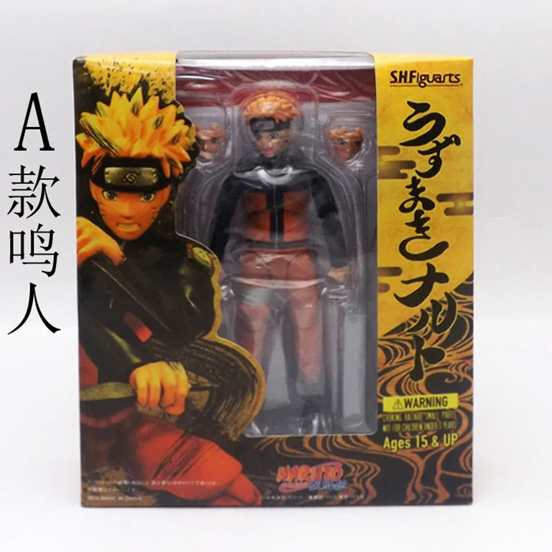 Hot ! NEW 15cm Naruto movable Uchiha Sasuke Uzumaki Naruto action figure toy Christmas gift doll (2)