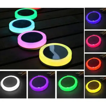 

Outdoor 24-LED RGB Waterproof Solar Light with IR Remote Controller 16 Colors Changing Floating Pool Lights Path Landscape Lamp