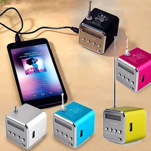 OUTMIX рекомендуем Портативный мини поддержка SD TF карта Micro USB стерео супер бас динамик MP3/4 музыкальный плеер FM радио дисплей IB