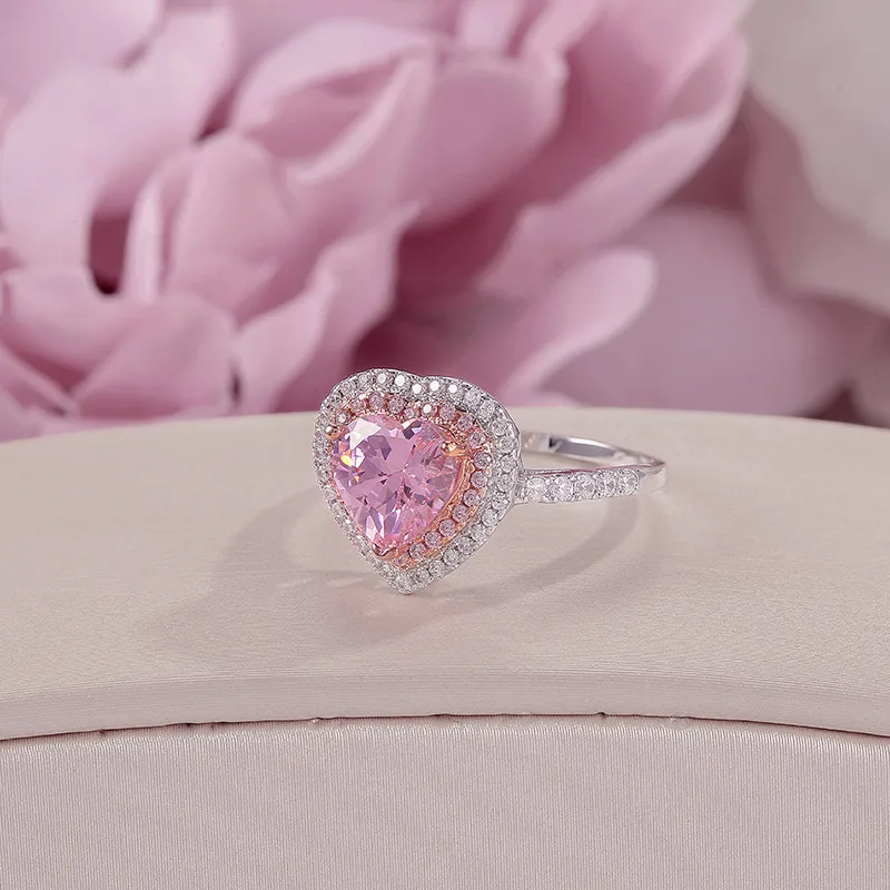 925 Sterling Silver Pink 10x8 Oval Cubic Zirconia Cz Band Ring Fine Jewelry For Women Gifts For Her 925 Sterling Silver Pink 10x8 Oval Cubic Zirconia Cz Band Ring Fine Jewelry For Women Gifts For Her