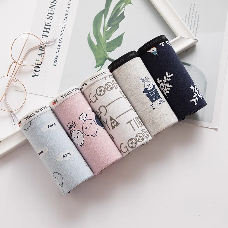 

Japanese Cartoon Girl Underwear Printed Cotton Lace Cute Girl Underwear Sexy Briefs