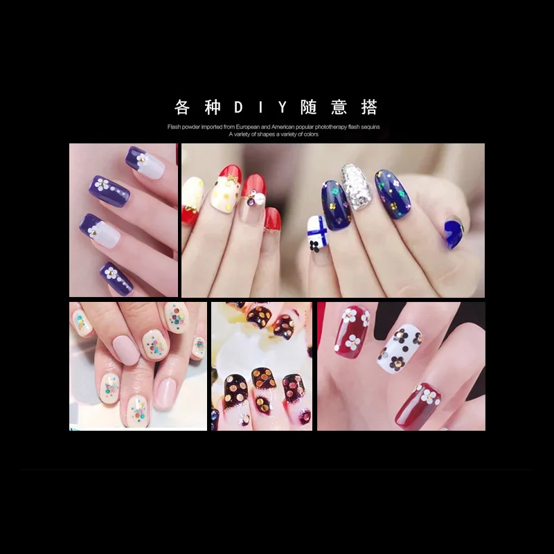 12 шт./компл. Nail Art Блеск круглой формы конфетти-блестки Акриловые Советы УФ гель для ногтей металлическое колесо