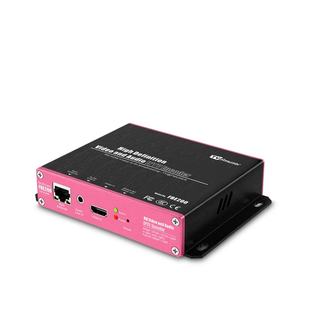 

FMUSER HDMI To IP Encoder Live Streaming Video H.264 H.265 RTMP Encoder IPTV HTTP RTSP UDP