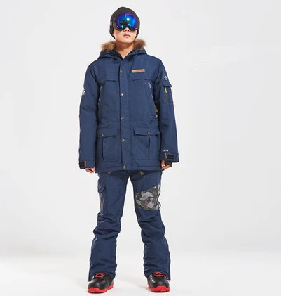 LTVT сноуборд лыжные костюмы мужские одиночные двойные доски водонепроницаемые мягкие ремни Съемная тонкая версия, чтобы согреться мужские лыжные наборы - Цвет: SETs   5