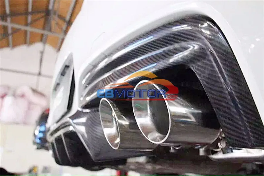 Настоящее углеродное волокно задний диффузор для губ BMW F06 F12 F13 M Sport M Tech Бампер 2012UP B203