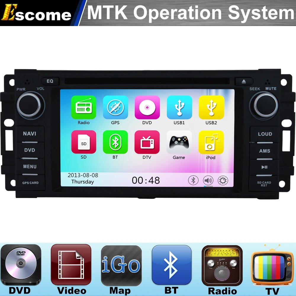 MTK3360 Car DVD Player For Chrysler Sebring 2007 2012 Chrysler 300C
