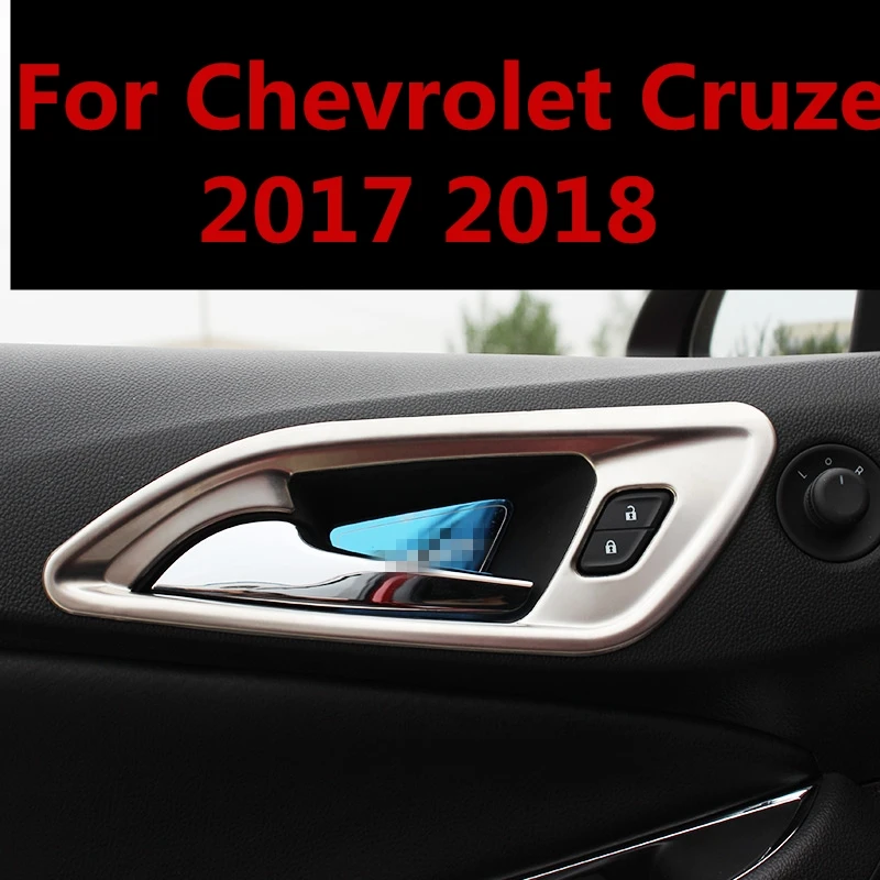 

For Chevrolet Cruze 2017 2018 Car Styling Inner Door Handle Cover Door Bowl Frame Trim Sticker Accessories Interior decoration