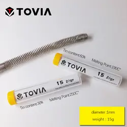 TOVIA 1.0мм припой припой для пайки олово для пайки пайка олово для пайки проволока припой с флюсом сварочная проволока припой с канифолью