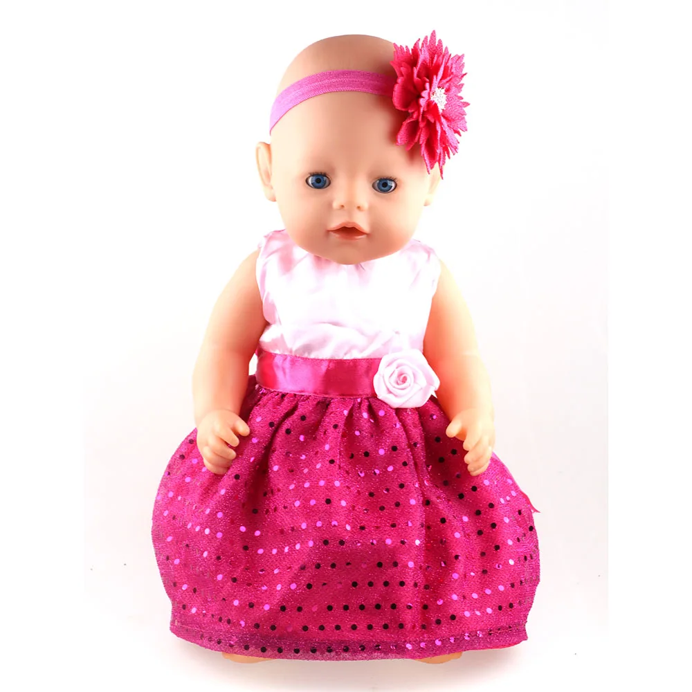 New Arrival Princess Dress Doll Clothes fit 43cm Baby Born Zapf Doll