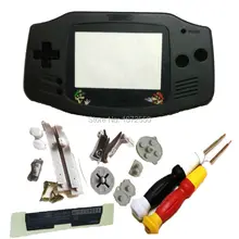 Горячий черный цвет MarioCatton пластиковый корпус на замену корпуса подходит для NitendoGBAGameboyAdvanceX/Y отвертки