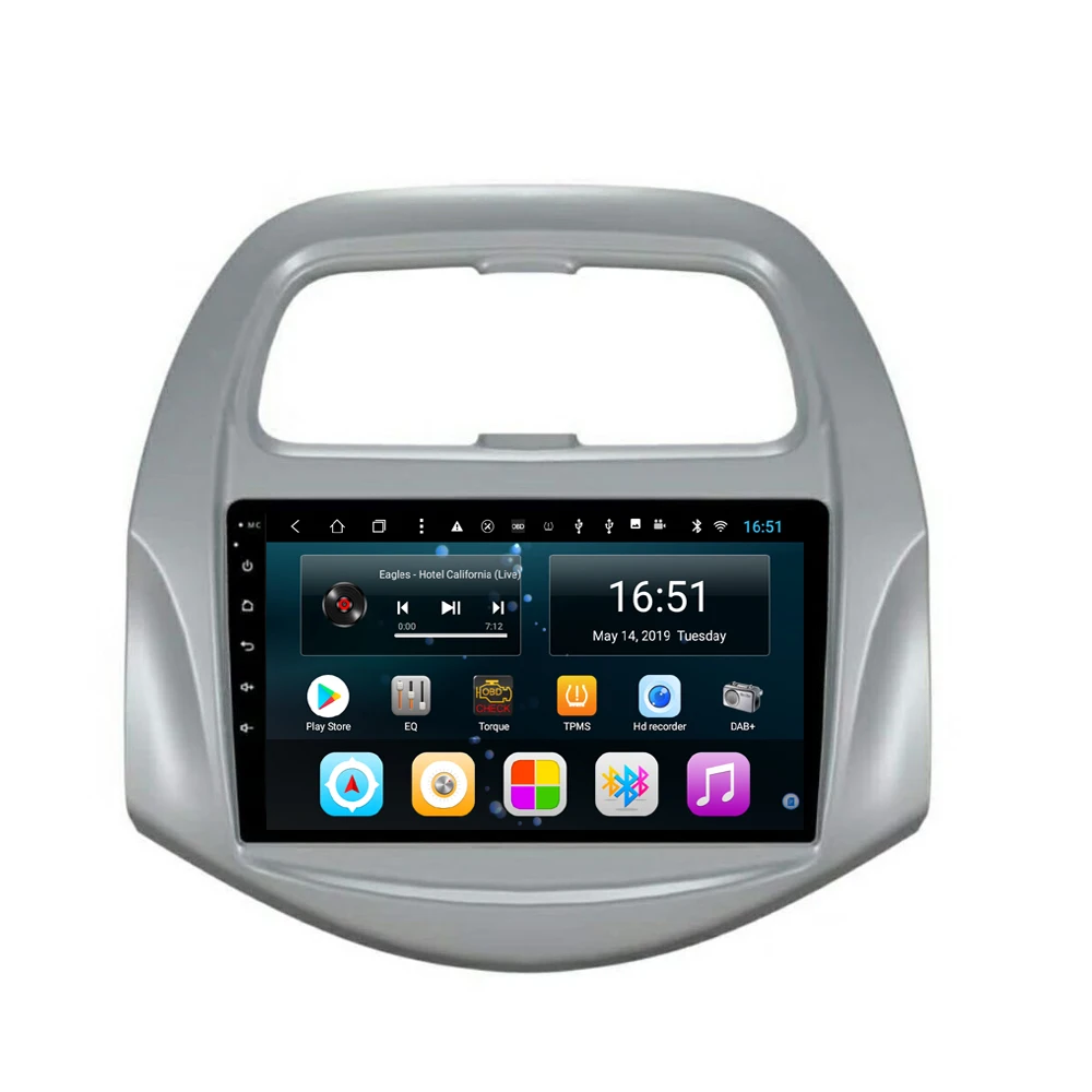 

Car radio HD 1080P MP3 MP4 Music player Resolution HD display Resolution 1024 * 600 USB for chevrolet spark 9inch Android 8.1