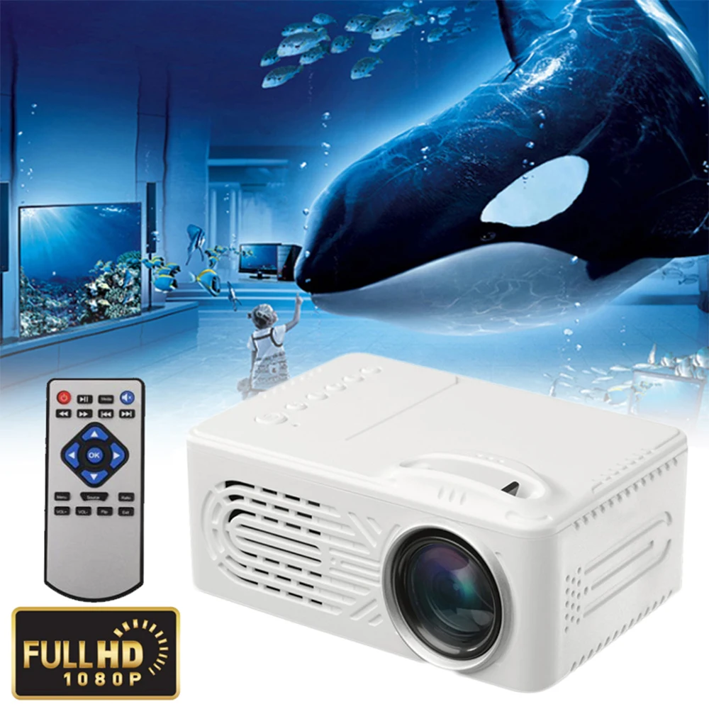 

2018 hot sale Projector UC28A Mini Portable HD Multimedia LED Projector Home Theater Support TF Card USB EU Plug