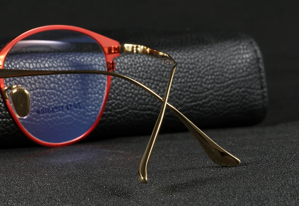 EOOUOOE чистые титановые круглые женские оптические очки, женские очки по рецепту, очки Oculos De Grau, очки с оправой для близорукости