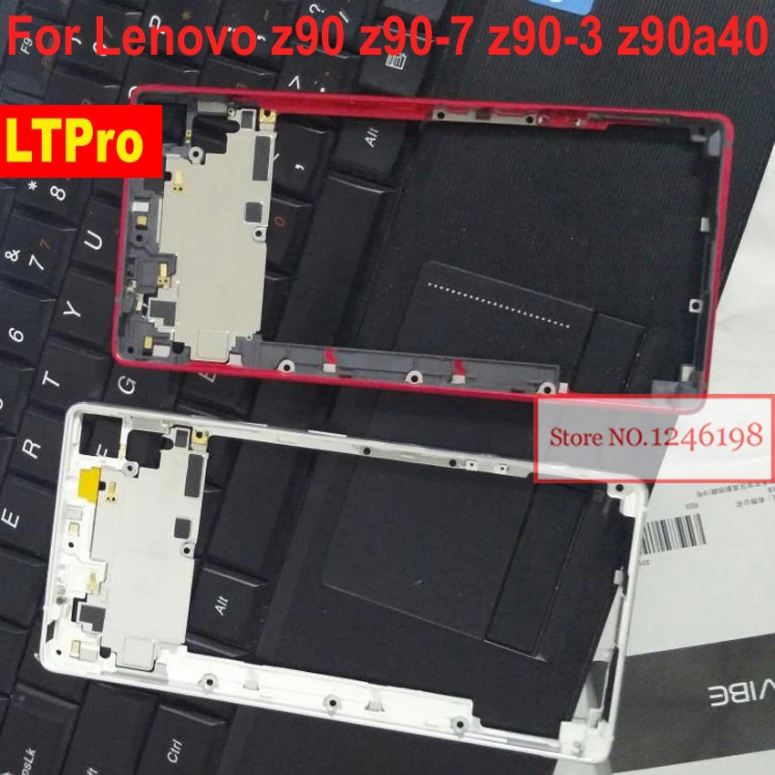 LTPro серая красная серебристая новая средняя рамка/Рамка для Lenovo VIBE Shot MAX Z90 z90a40