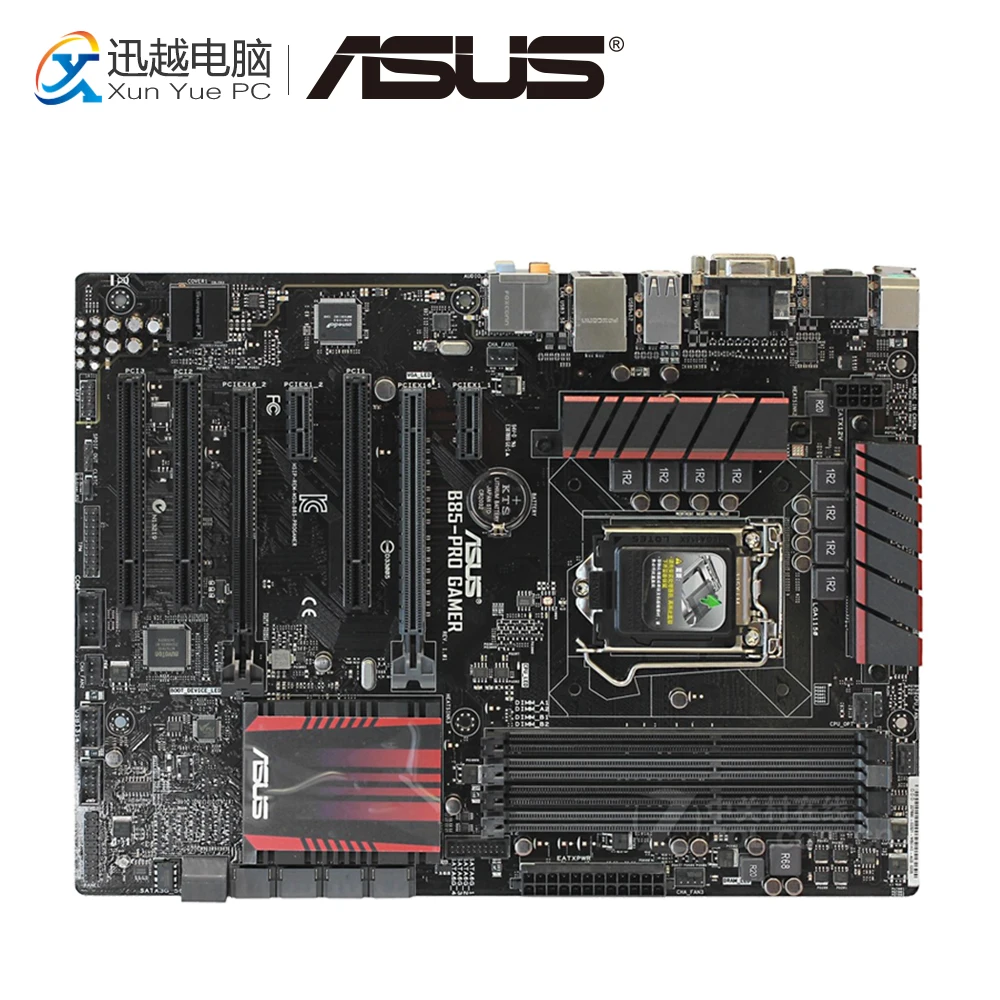 Skup Asus B85 PRO dla graczy GAMER pulpitu płyta główna B85 LGA 1150 dla Core i3 i5 i7 DDR3 32G SATA3 USB3.0 HDMI VGA ATX oryginalne używane płyty głównej płyta główna