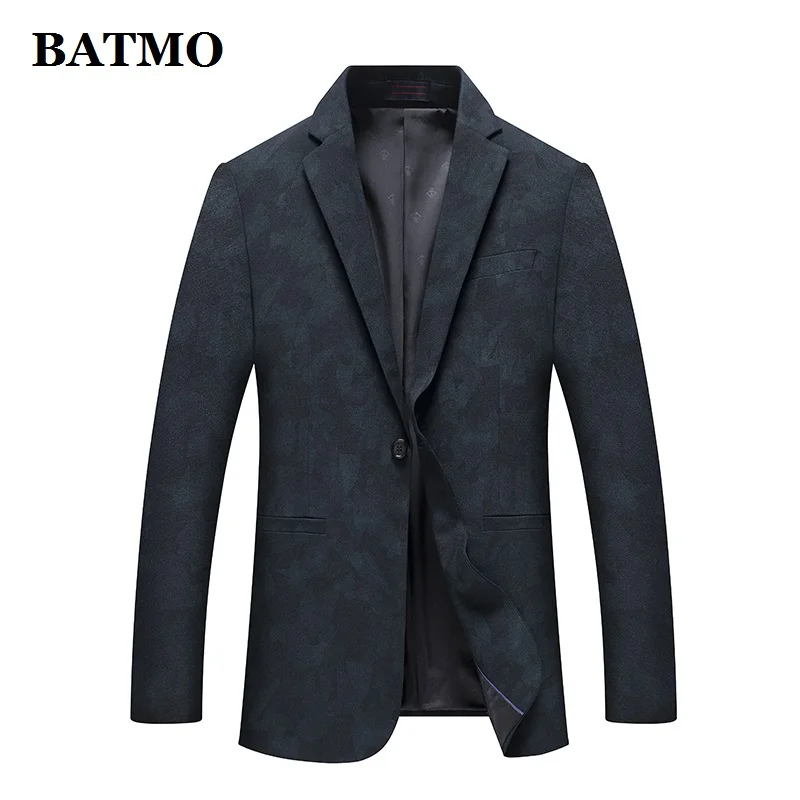 

Batmo 2019 new arrival spring high quality print casual blazer men,men's suits jackets,casual jackets men plus-size M-3XL 6643