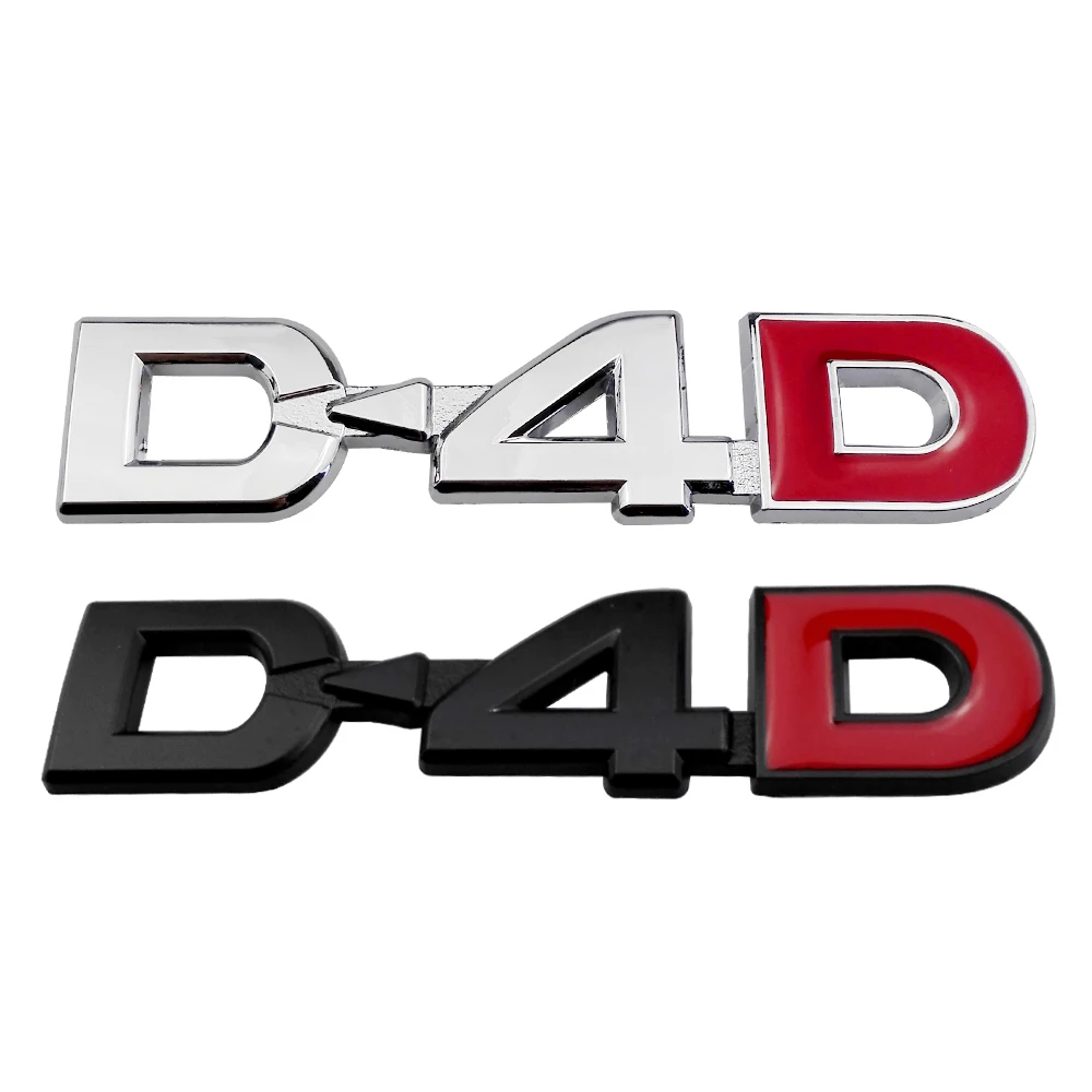Металлический Стикеры D 4D логотип для Toyota Prado Land Cruiser RAV4 Kuga Yaris Prius Corolla Camry