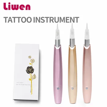 

Newest 1 set Digital Tattoo Machines Permanent Makeup Pens For Eyebrows Lips Body Tattoo Cosmetic Kits Make Up Cartridge needles