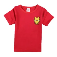 2017 Boys Short Sleeve T Shirts For Children Summer Iron Man T-shirt Cotton 1-18 Year Kids Clothing Baby Girls Tops Tees Clothes